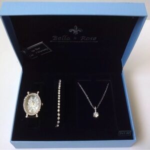 Bella & Rose Silver Jewelry Set